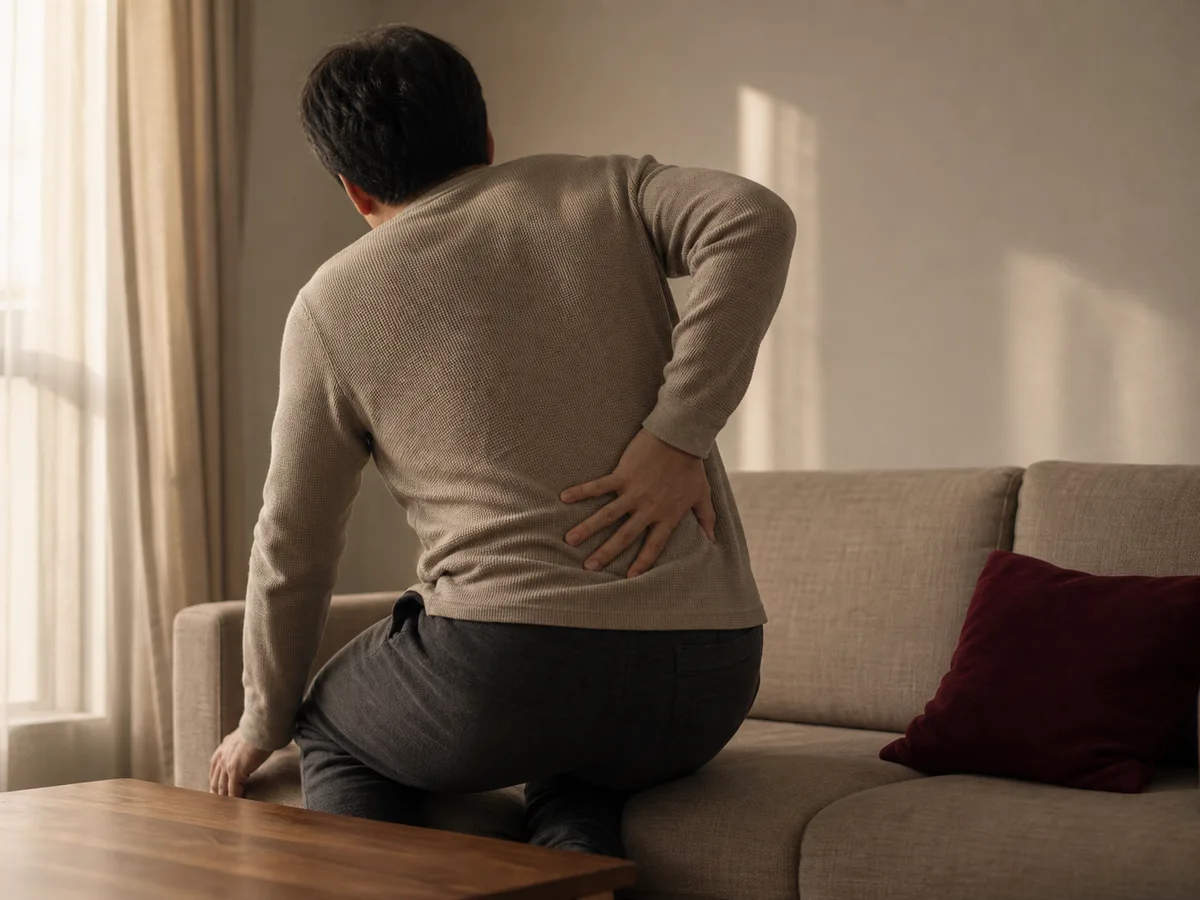 주말에 앉았다 일어섰다를 반복하다 왼쪽 허리가 다시 아파졌습니다